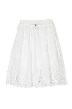 Gonna in cotone bianco ERMANNO SCERVINO KIDS | SFGO040CRI350BS0030002